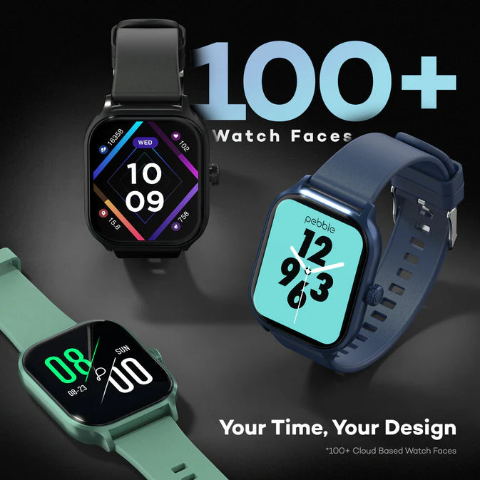 Pebble NEO PFB211 Smartwatch – 1.99″ HD Bluetooth Calling, Heart Rate & SpO₂, IP67 Water-Resistant