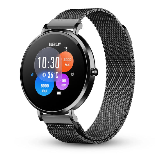 Pebble IVY PFB16 Smartwatch - 1.27” HD Display Smartwatch with Bluetooth Calling, Female Health Monitoring, DIY Watch Faces
