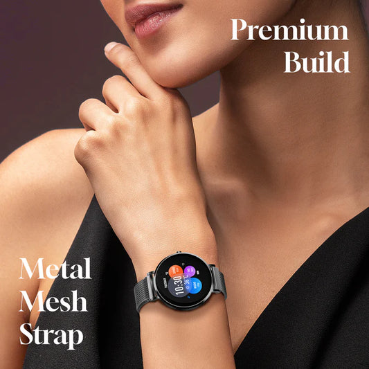 Pebble IVY PFB16 Smartwatch - 1.27” HD Display Smartwatch with Bluetooth Calling, Female Health Monitoring, DIY Watch Faces